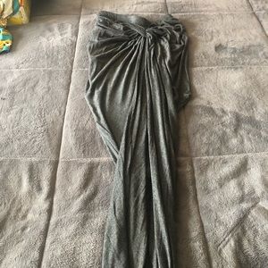 Long skirt with split